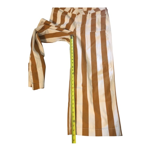 BDG Urban Outfitters UO Joey gold‎ white striped full leg pants size 31 - Picture 6 of 8